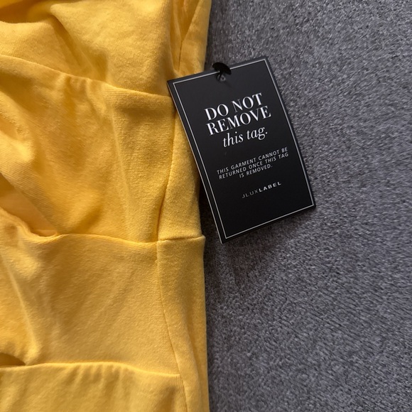 JLUXLABEL yellow Cut Out Maxi Dress – Size Small– NWT - Picture 5 of 6